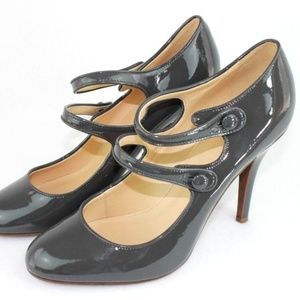 J. Crew | Mona Mary Jane Heel, Dark Gray, Size 8.5